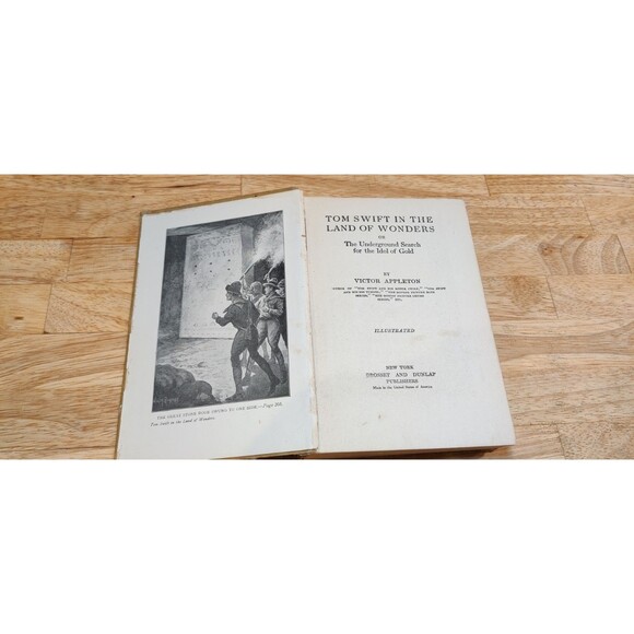 VINTAGE TOM SWIFT BOOKS – Land of Wonders and In the Caves of Ice 1917, 1911 - Picture 15 of 16